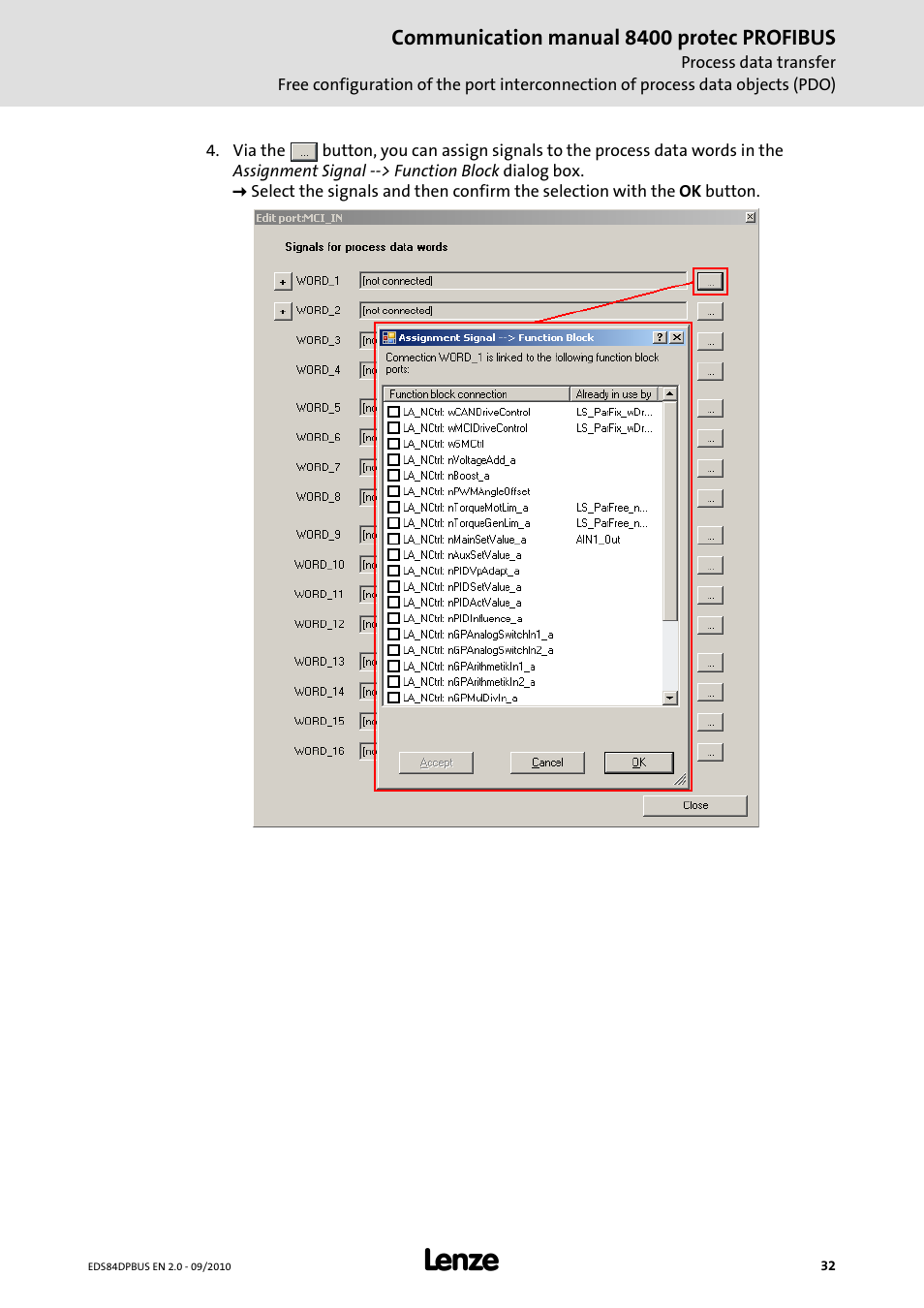 Lenze E84Dxxxx User Manual | Page 32 / 97