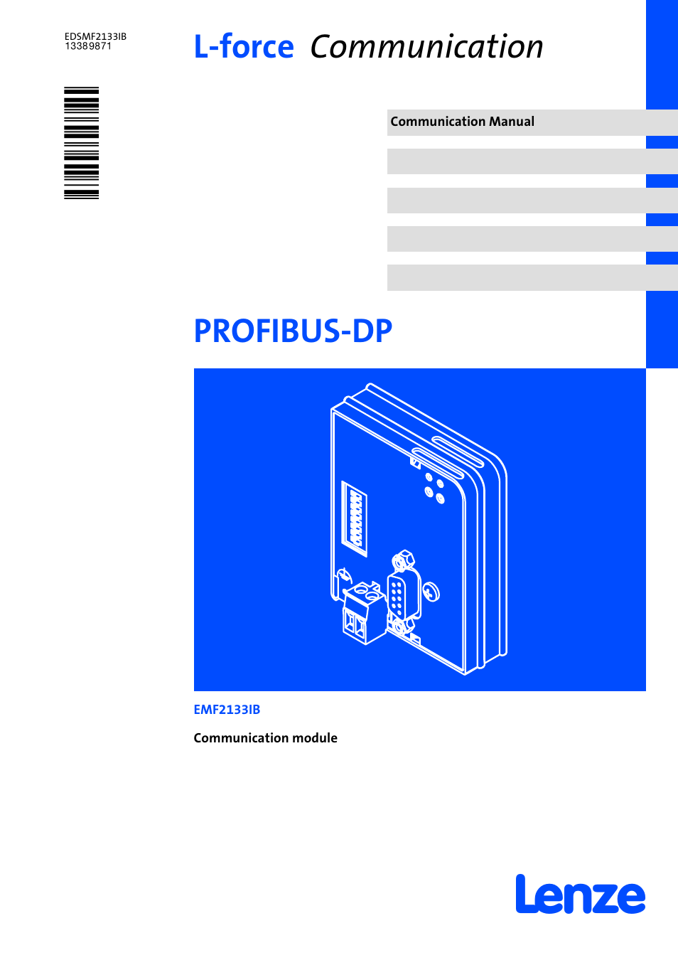 Lenze EMF2133IB User Manual | 134 pages