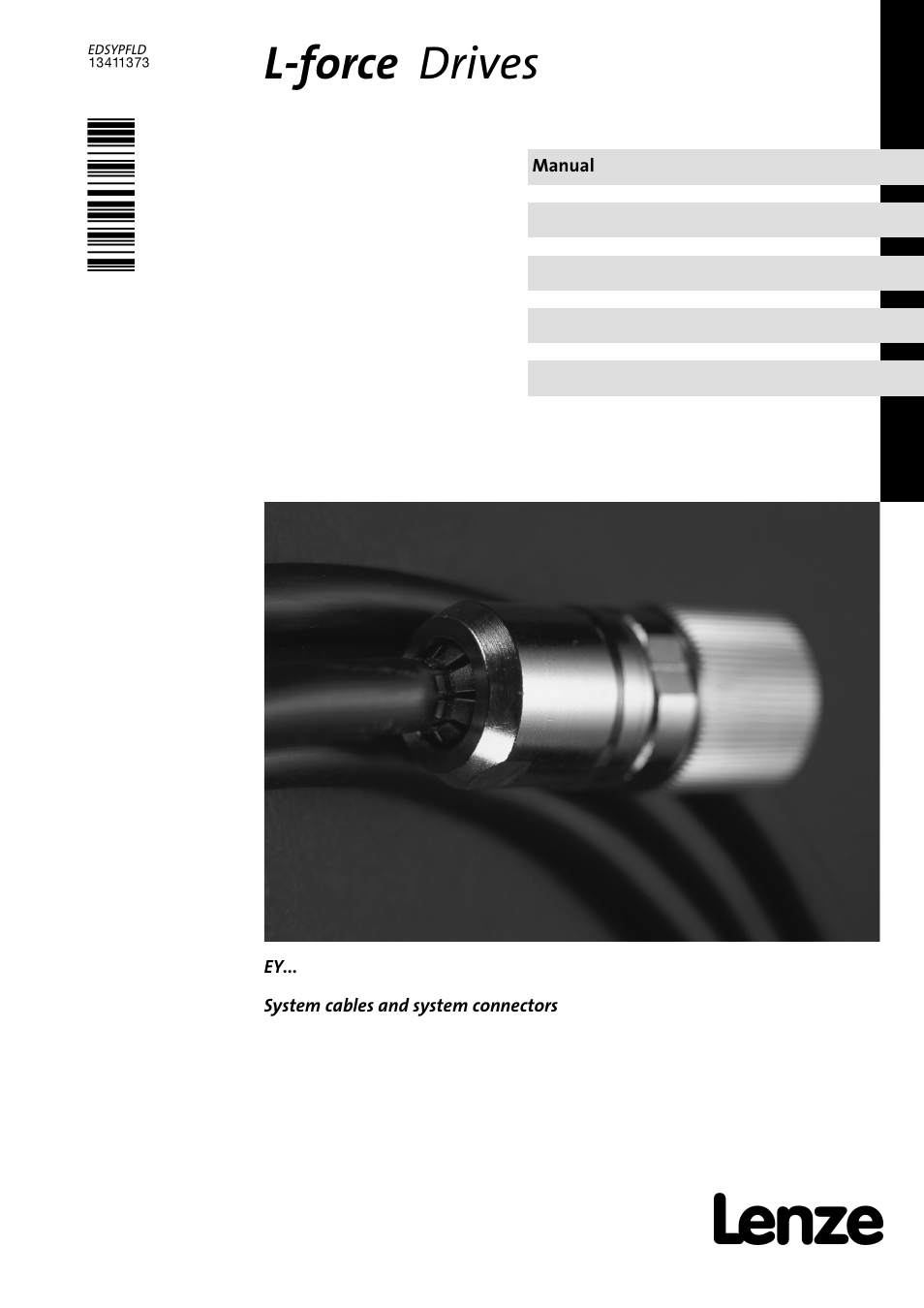 Lenze EY System cables and system connectors User Manual | 887 pages