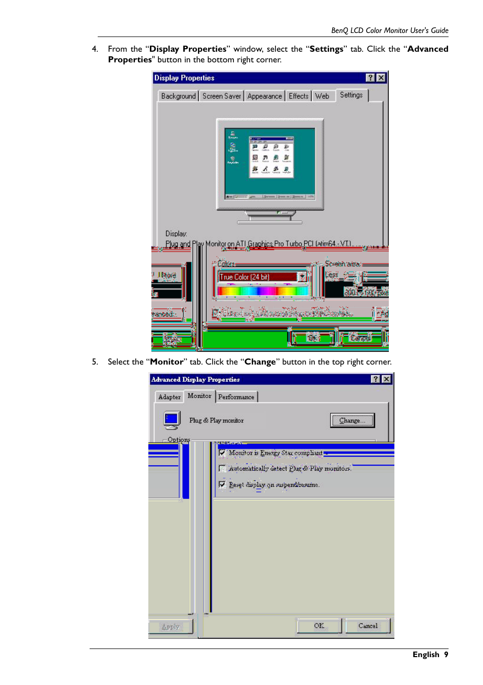 BenQ FP767 User Manual | Page 10 / 47