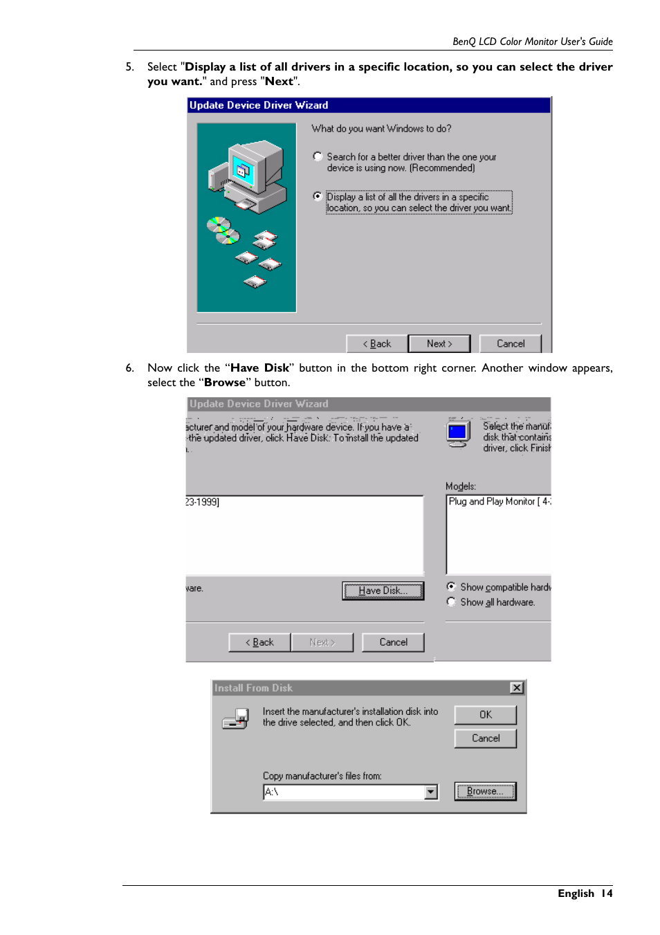 BenQ FP767 User Manual | Page 15 / 47