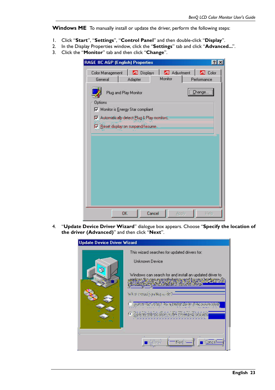 BenQ FP767 User Manual | Page 24 / 47