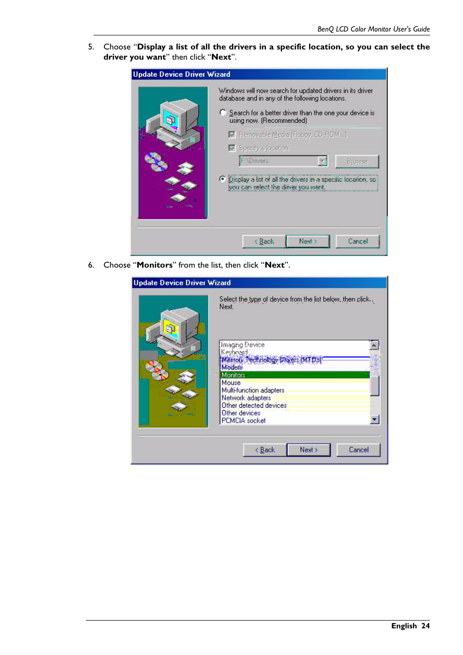 BenQ FP767 User Manual | Page 25 / 47