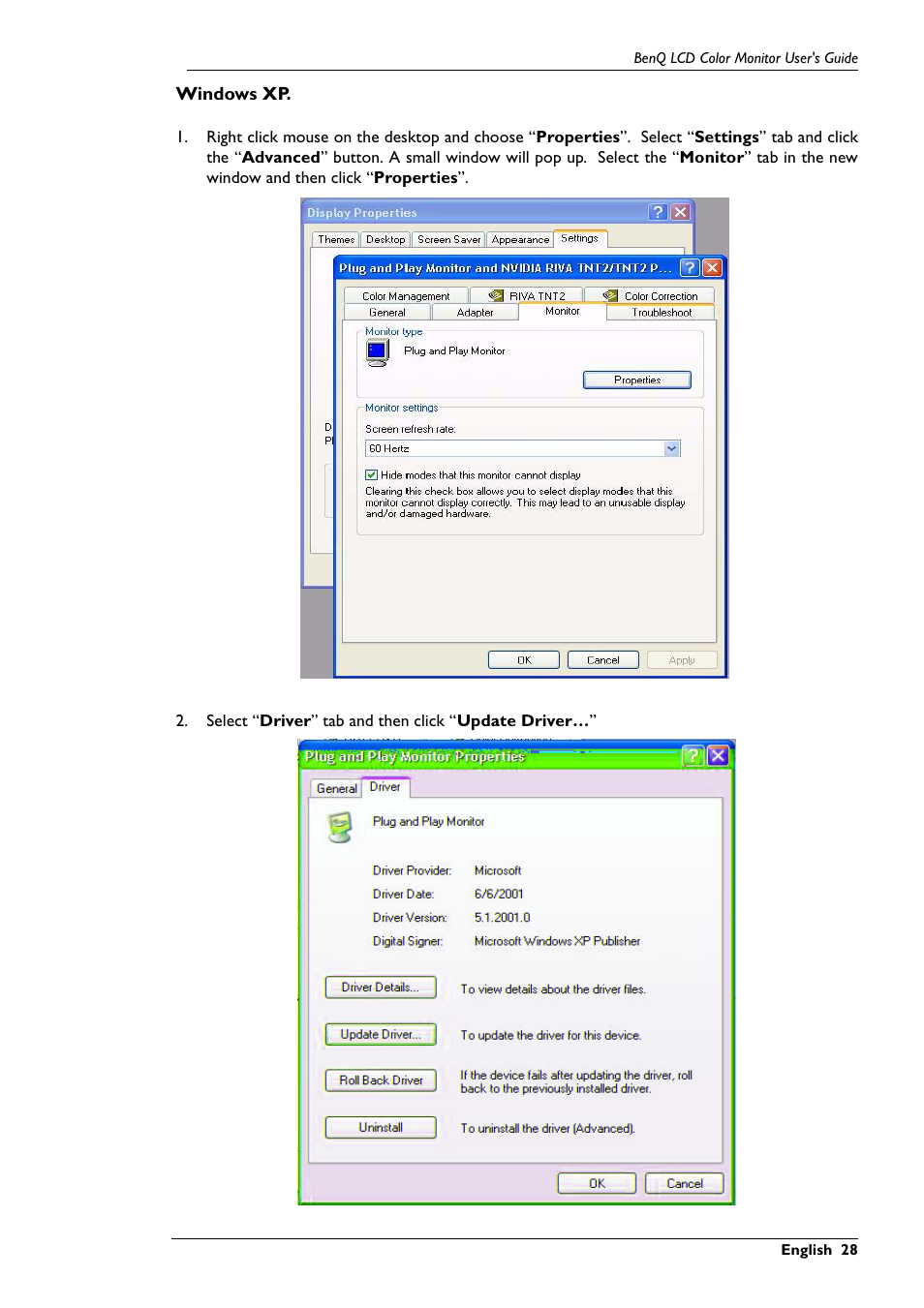 BenQ FP767 User Manual | Page 29 / 47