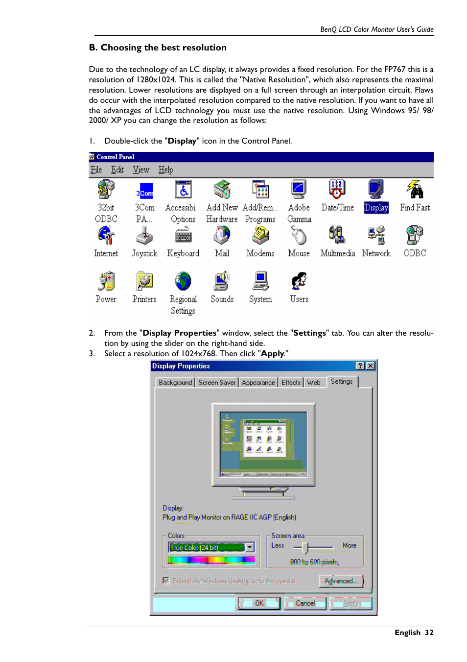 BenQ FP767 User Manual | Page 33 / 47