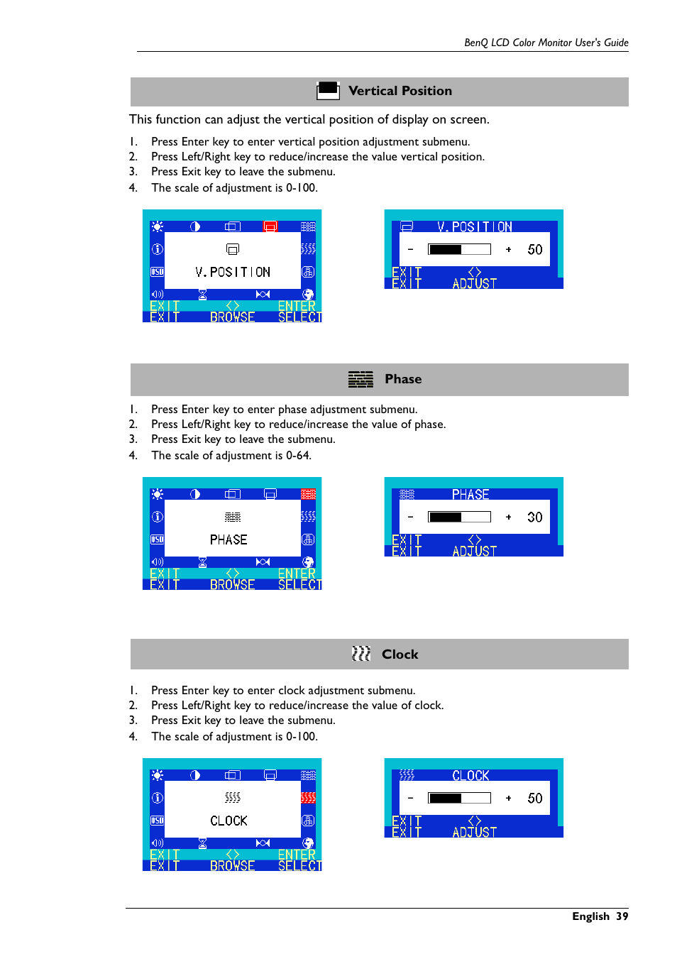 BenQ FP767 User Manual | Page 40 / 47