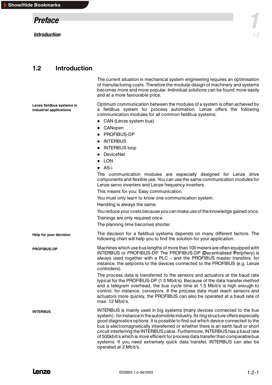 2 introduction, Introduction, Preface | Lenze EMF2113IB User Manual | Page 5 / 119