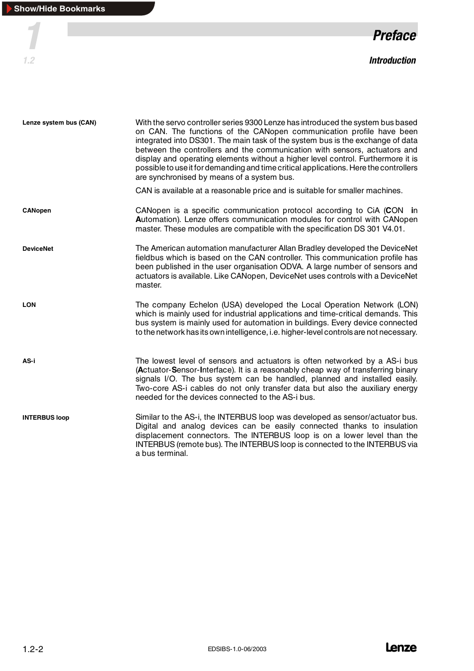 Preface | Lenze EMF2113IB User Manual | Page 6 / 119