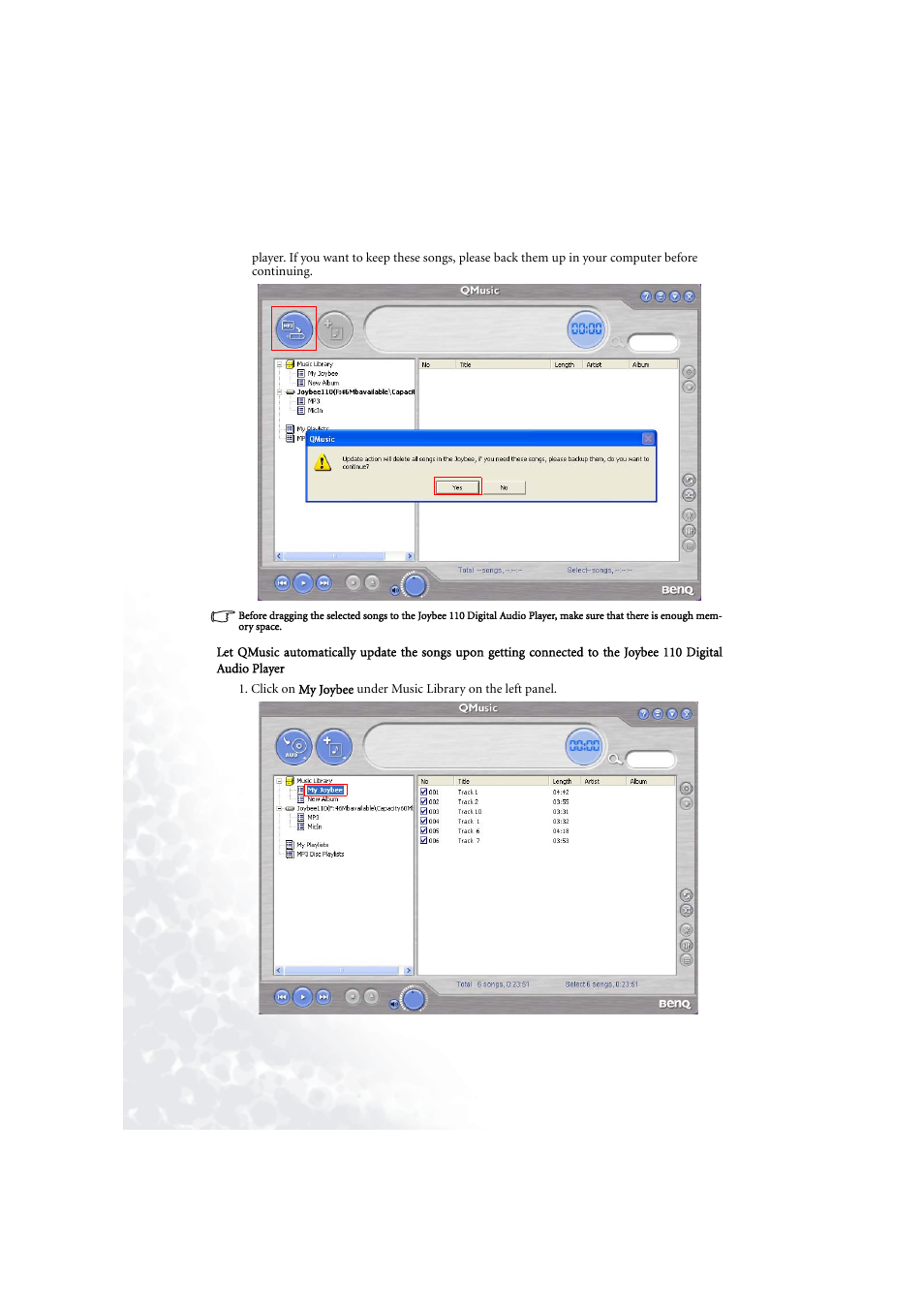 BenQ Joybee 110 User Manual | Page 22 / 27