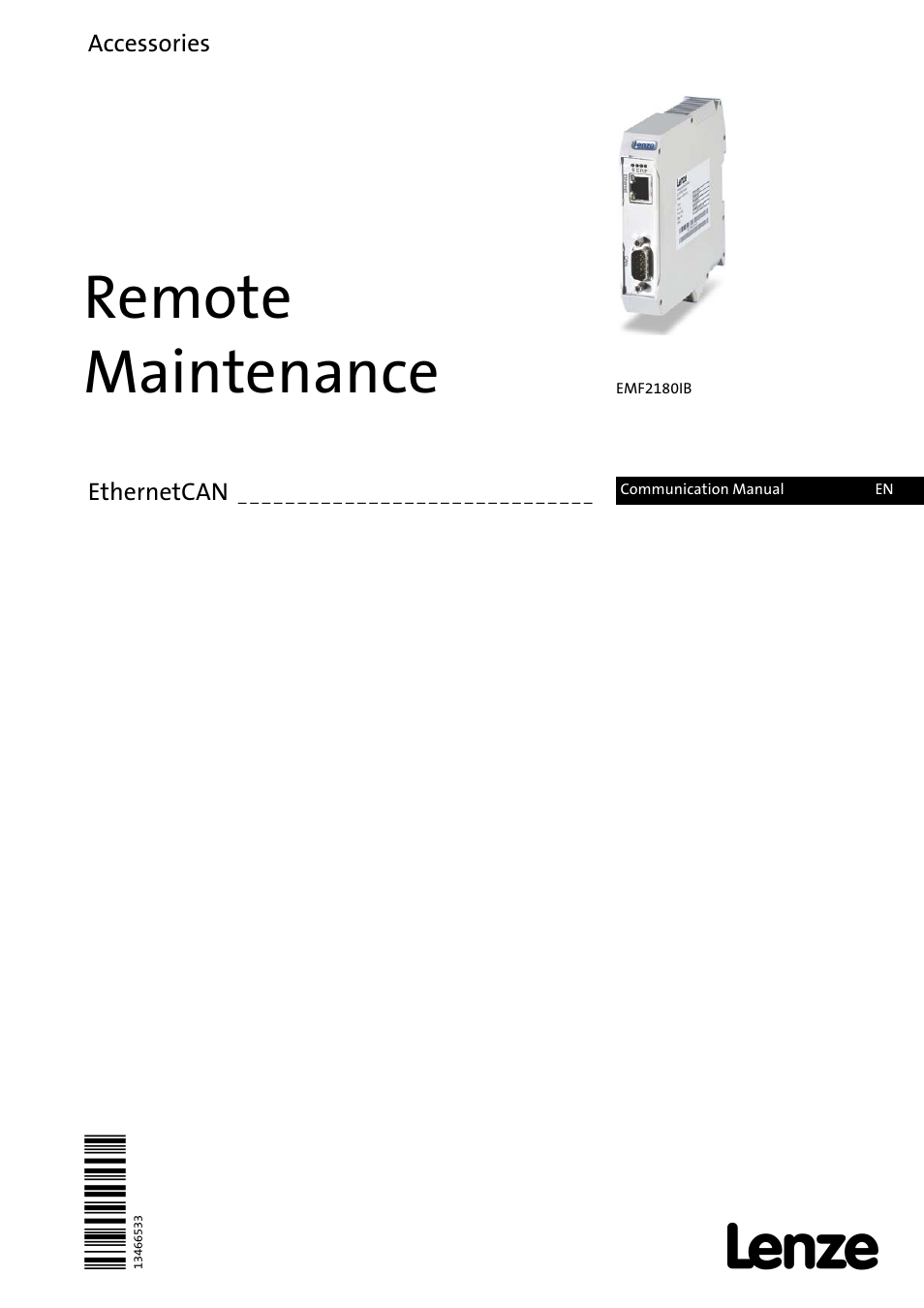 Lenze EMF2180IB User Manual | 71 pages