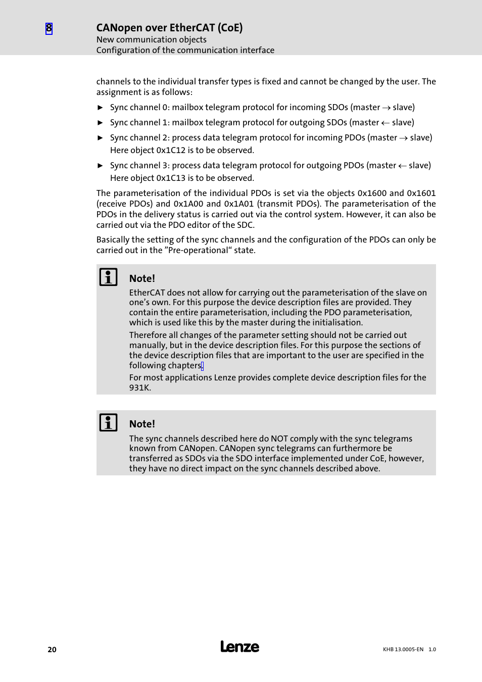 Lenze 931K User Manual | Page 20 / 43