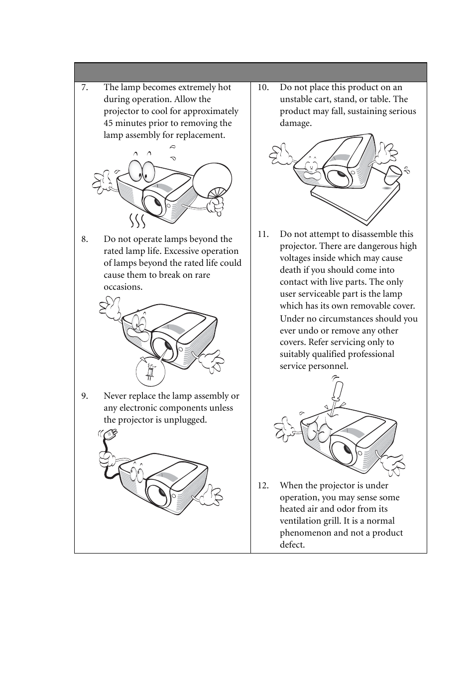 BenQ MP522 ST User Manual | Page 4 / 62