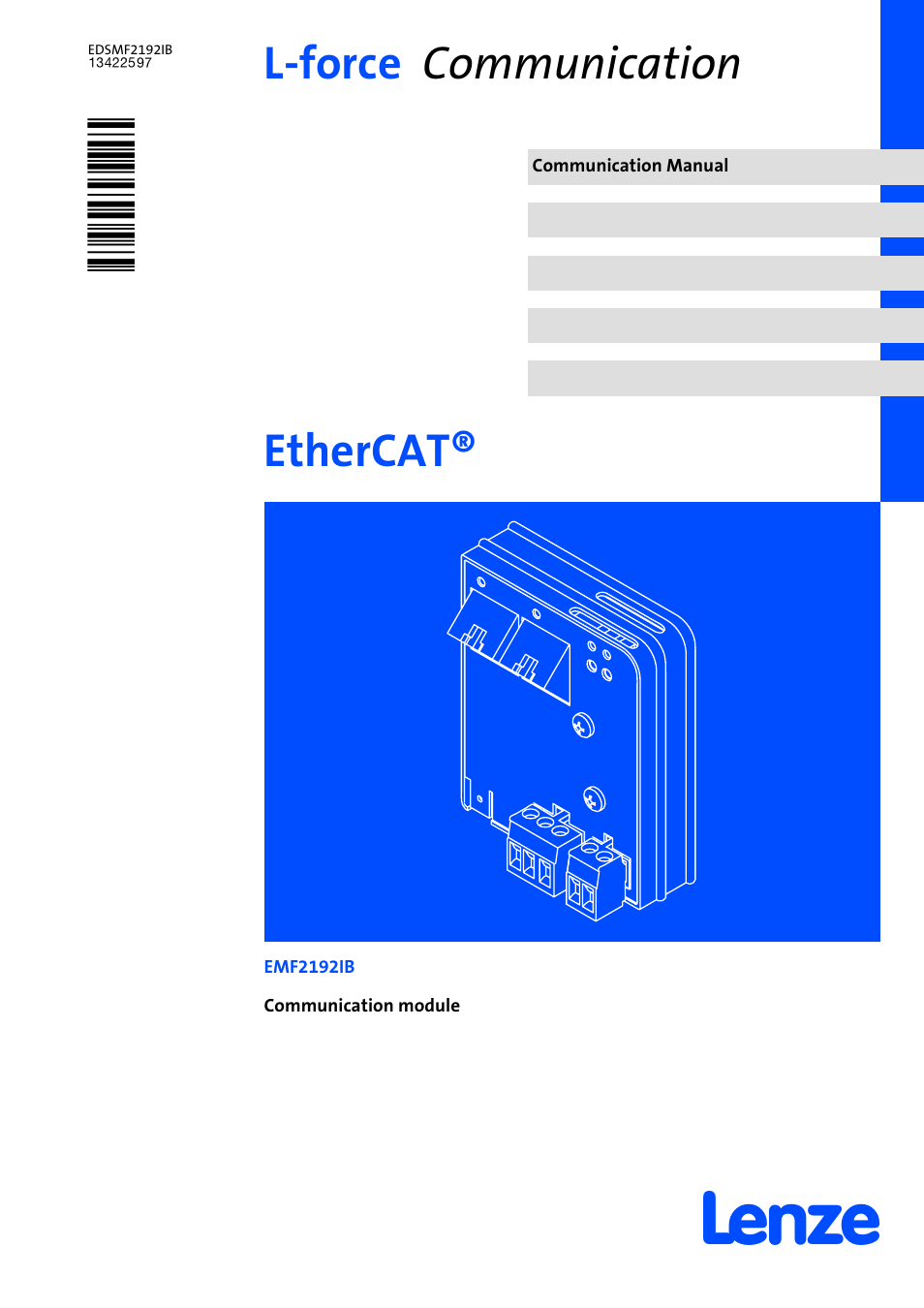 Lenze EMF2192IB User Manual | 64 pages