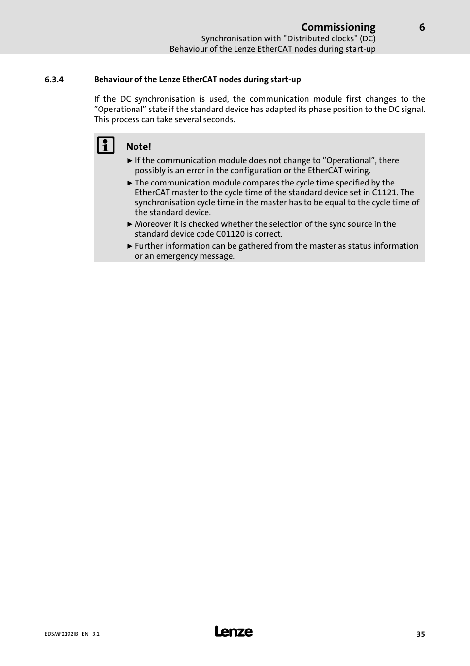 Lenze EMF2192IB User Manual | Page 35 / 64