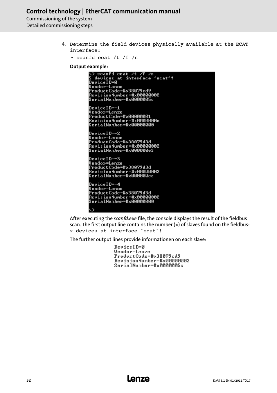 Lenze EtherCAT control technology User Manual | Page 52 / 204
