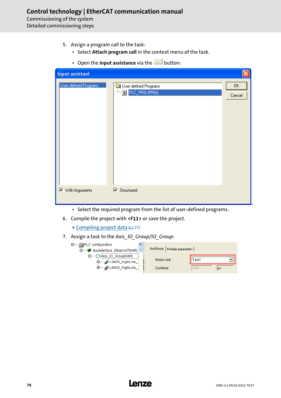 Control technology | ethercat communication manual | Lenze EtherCAT control technology User Manual | Page 74 / 204