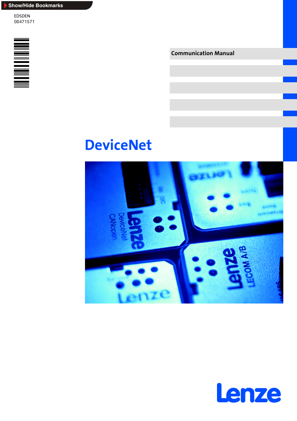 Lenze EMF2179IB User Manual | 85 pages