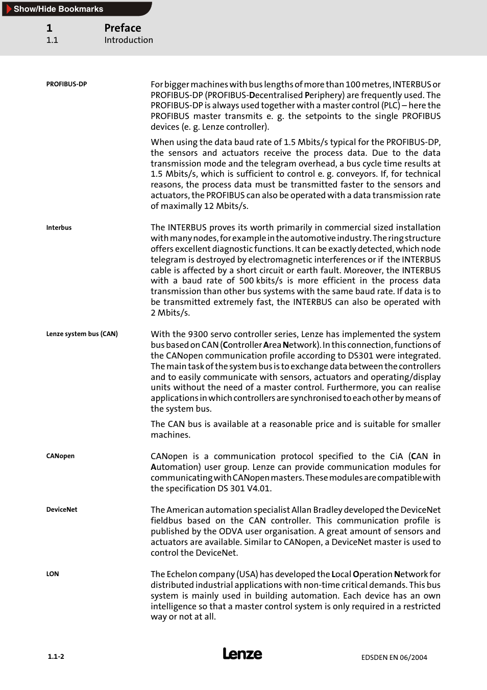 Preface | Lenze EMF2179IB User Manual | Page 5 / 85