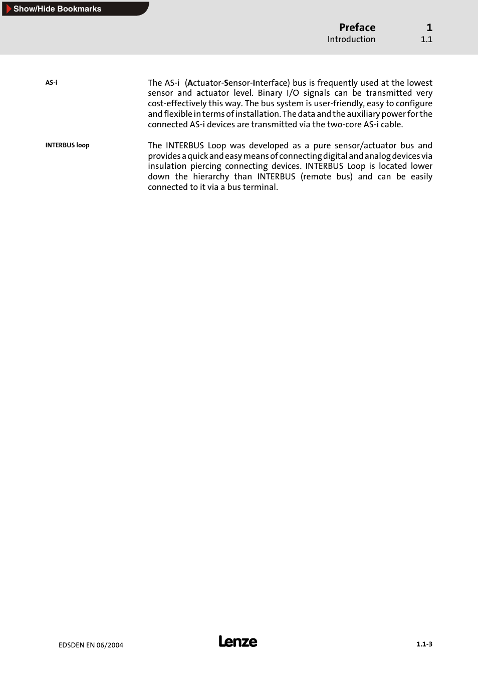 Preface | Lenze EMF2179IB User Manual | Page 6 / 85