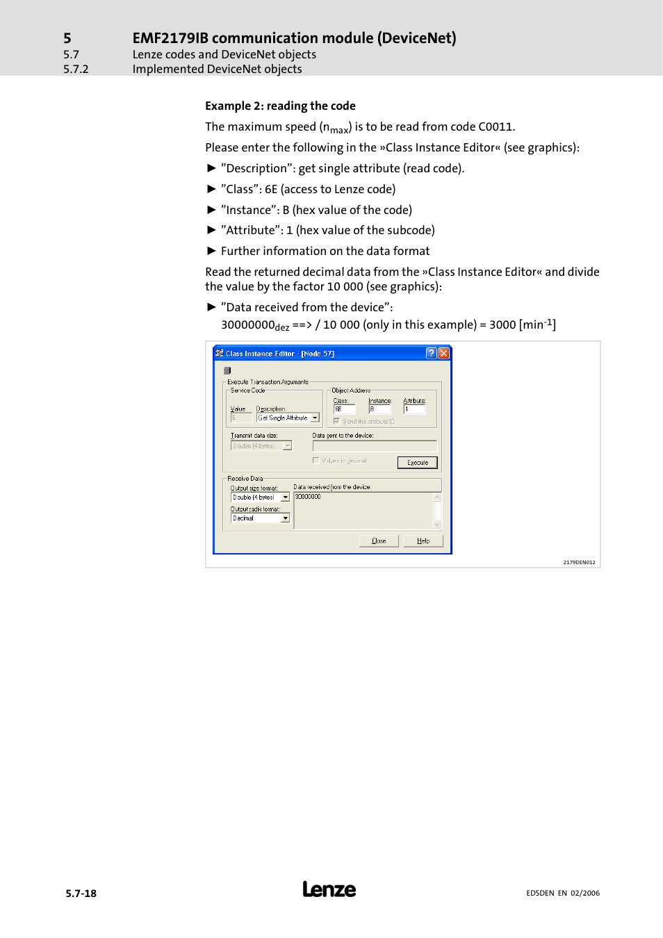 Emf2179ib communication module (devicenet) | Lenze EMF2179IB User Manual | Page 77 / 85