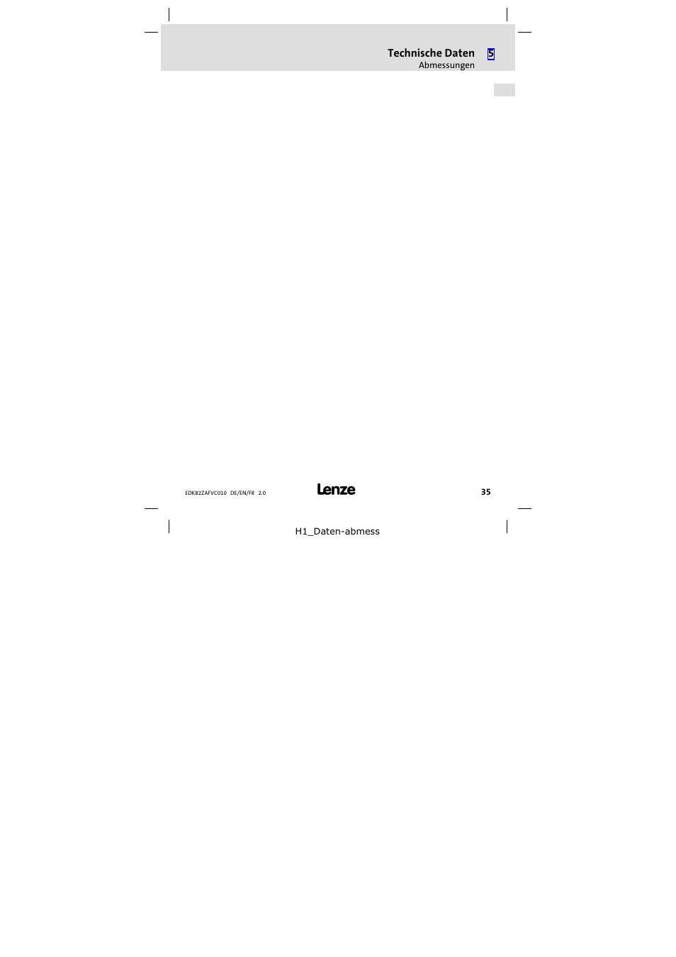 Lenze E82ZAFVC010 User Manual | Page 35 / 100