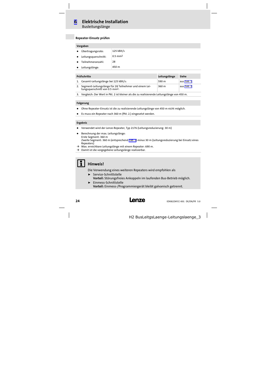 6elektrische installation | Lenze E82ZAFCC001 User Manual | Page 24 / 82