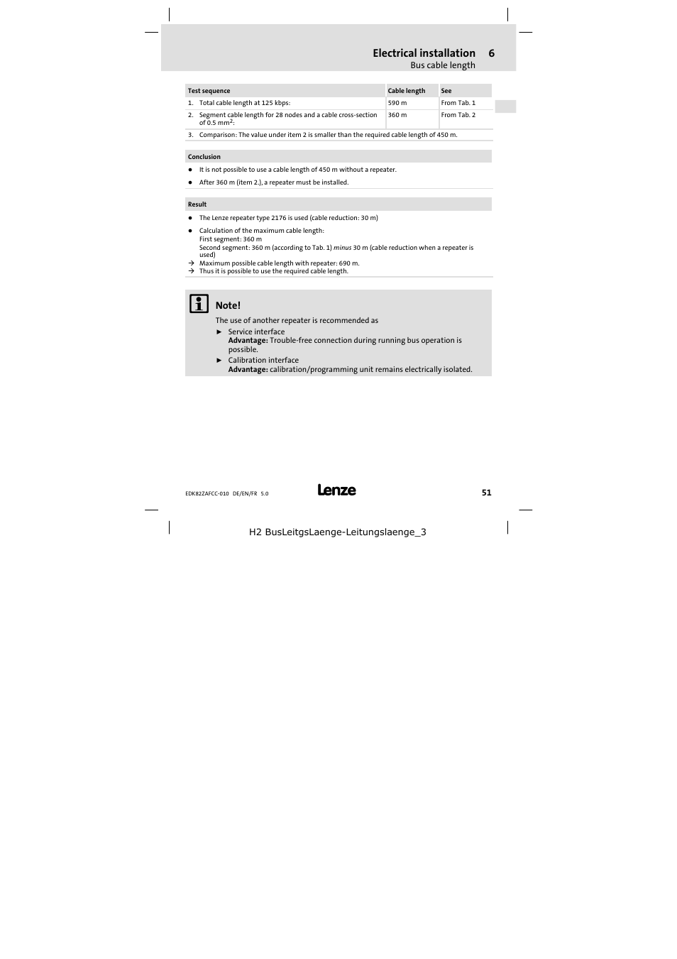 Electrical installation | Lenze E82ZAFCC010 User Manual | Page 51 / 84