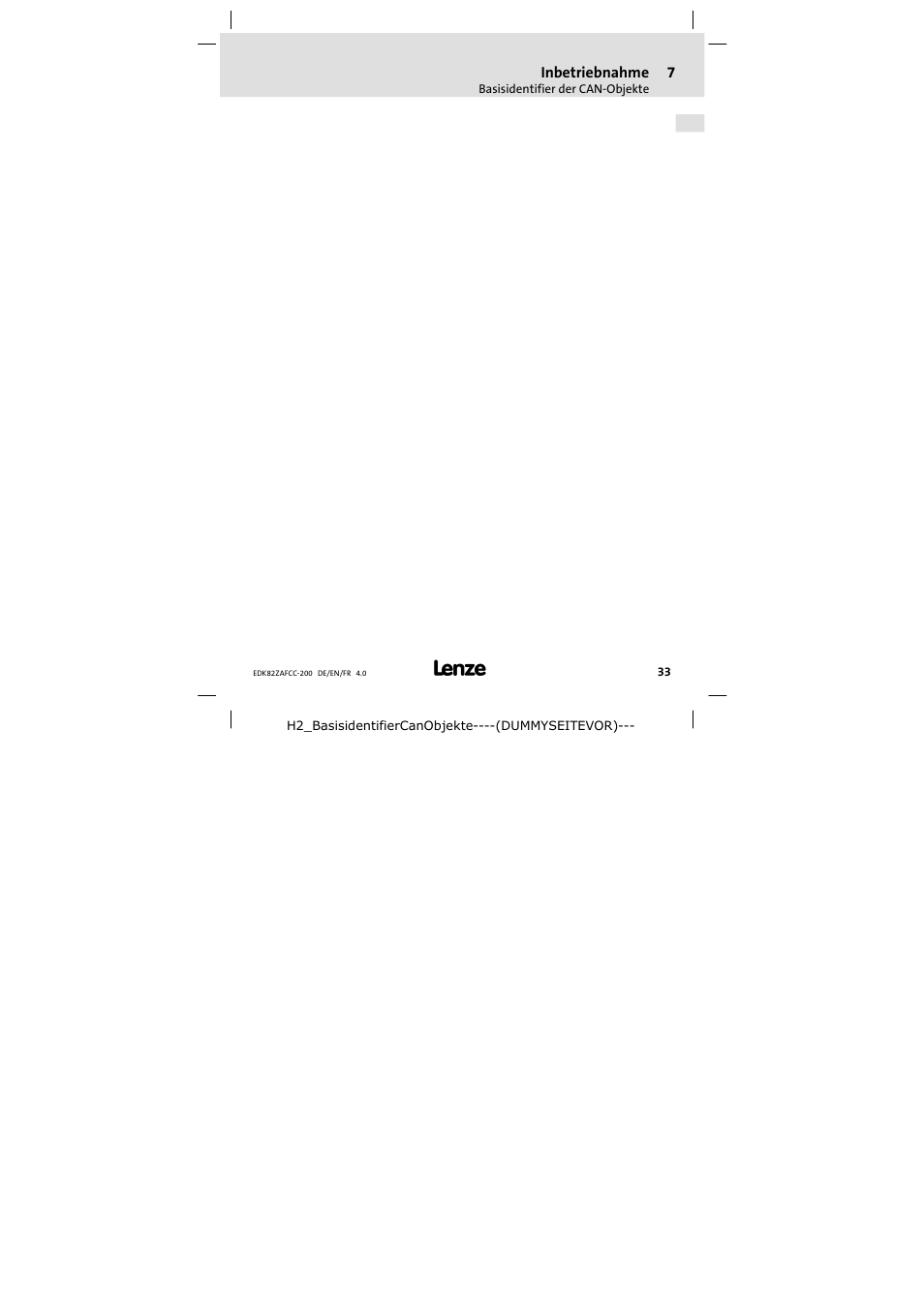 Lenze E82ZAFCC200 User Manual | Page 33 / 94