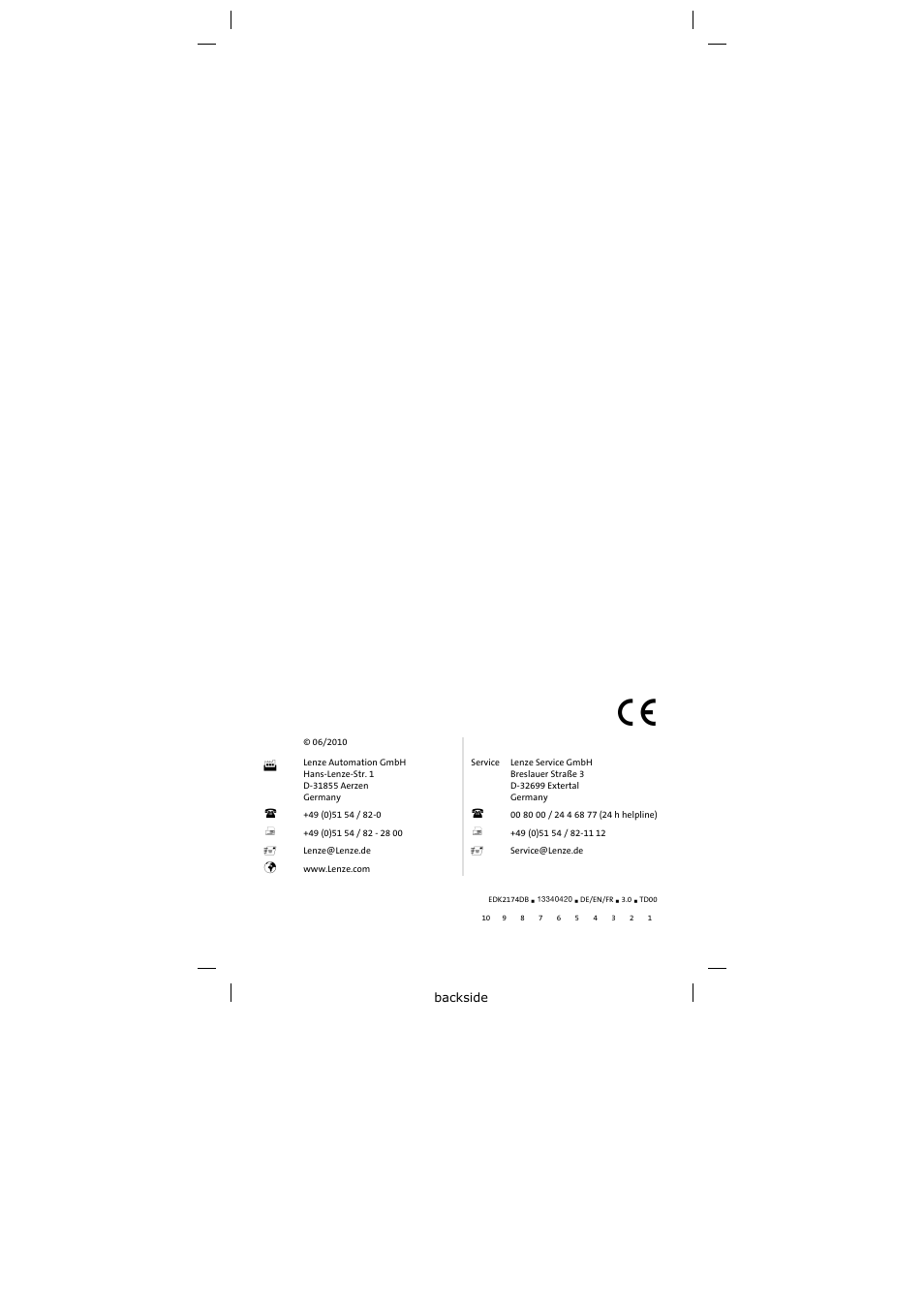 Lenze EMF2174IB User Manual | Page 17 / 17
