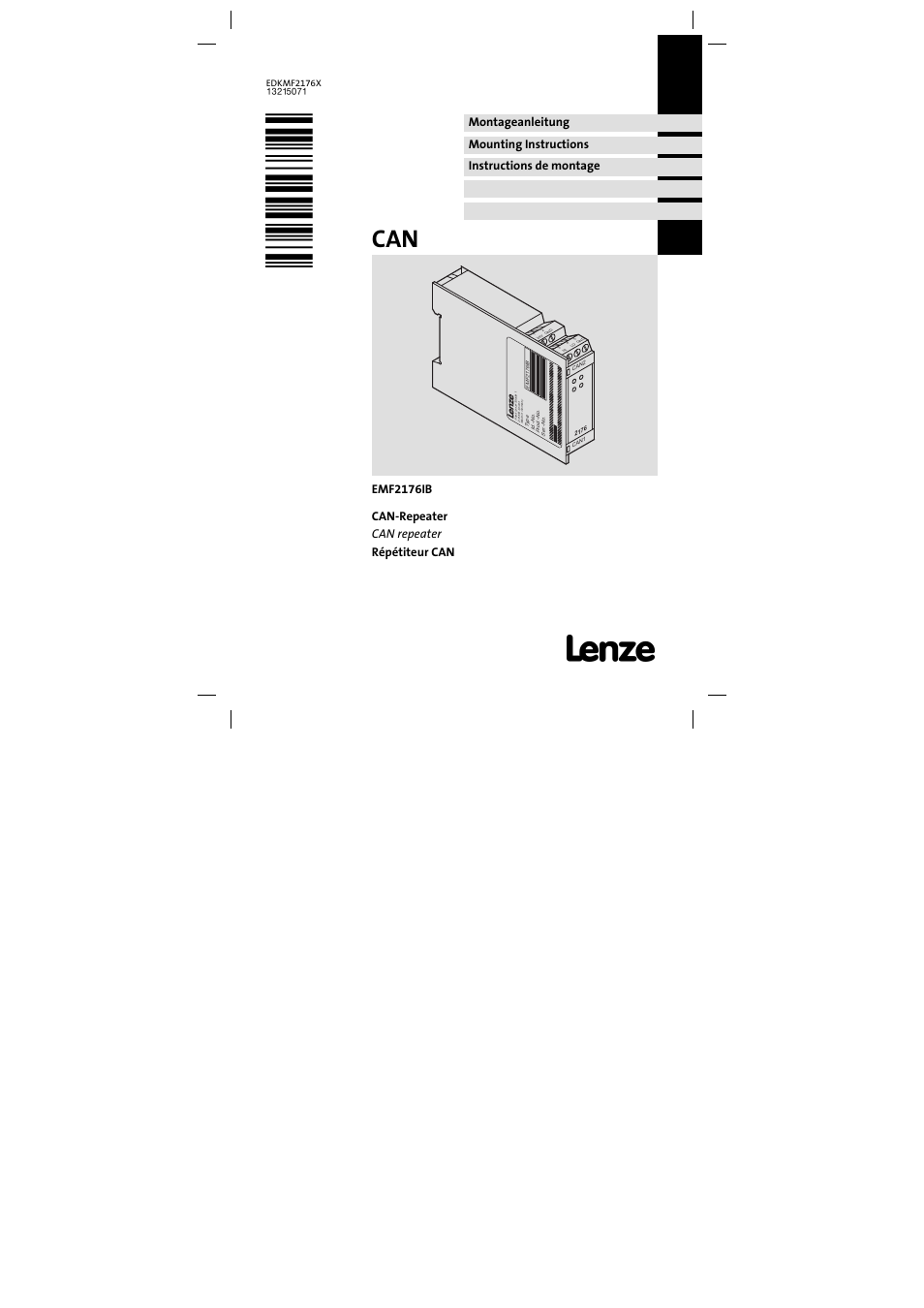 Lenze EMF2176IB_ User Manual | 30 pages