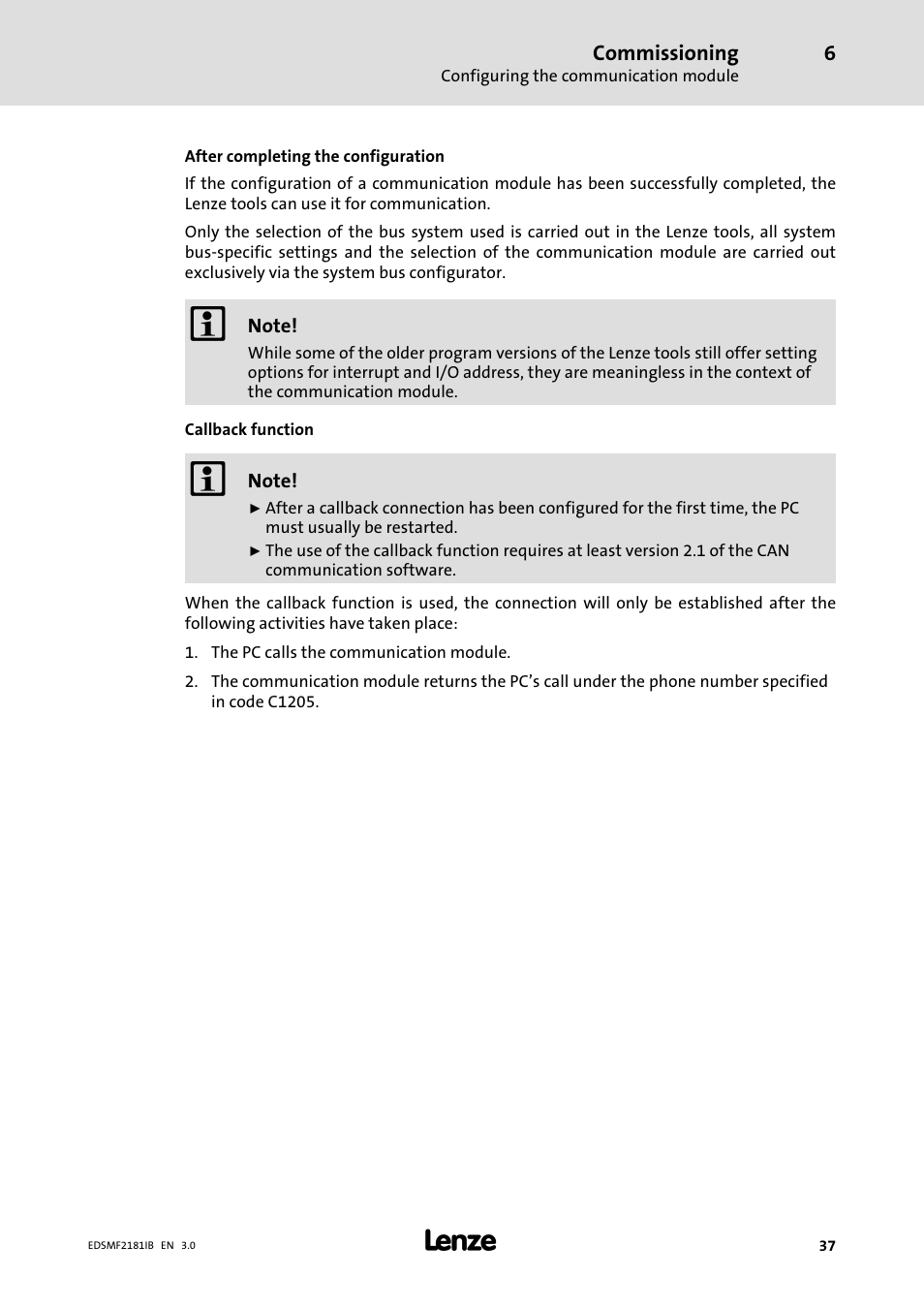 Lenze EMF2181IB User Manual | Page 37 / 83