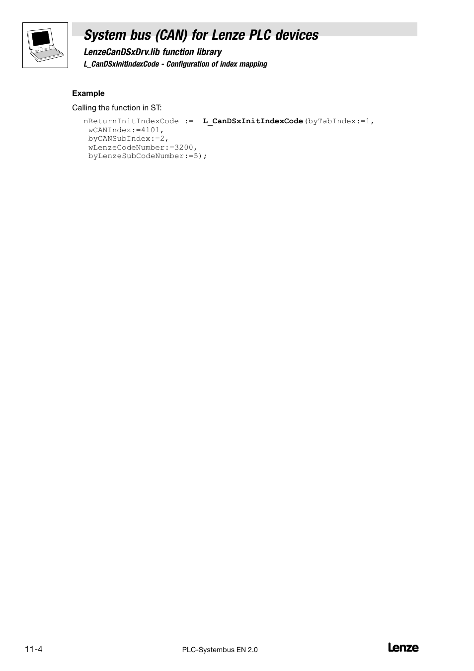 System bus (can) for lenze plc devices | Lenze DDS System bus CAN for PLC User Manual | Page 160 / 178