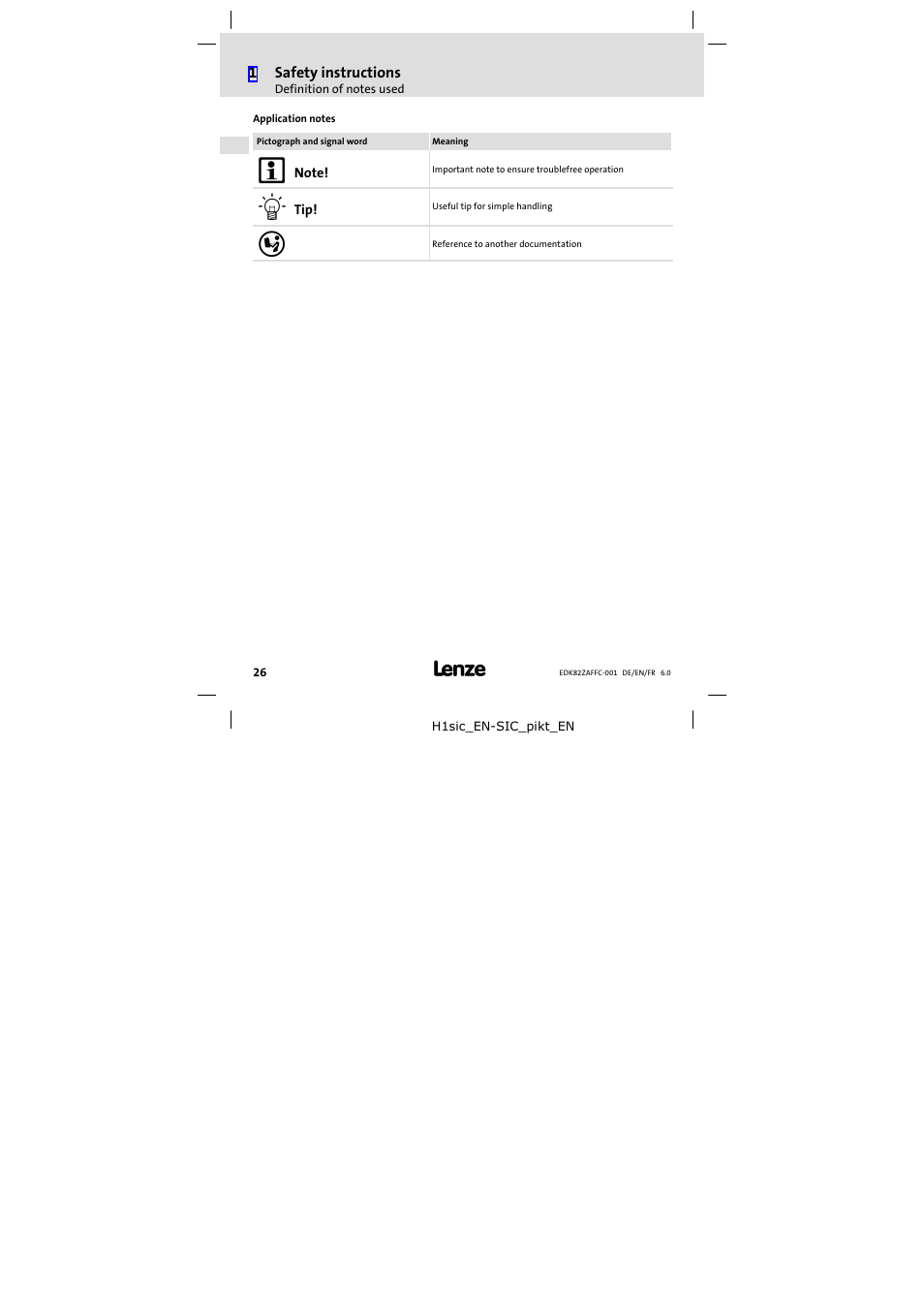 Lenze E82ZAFFC001 User Manual | Page 26 / 58