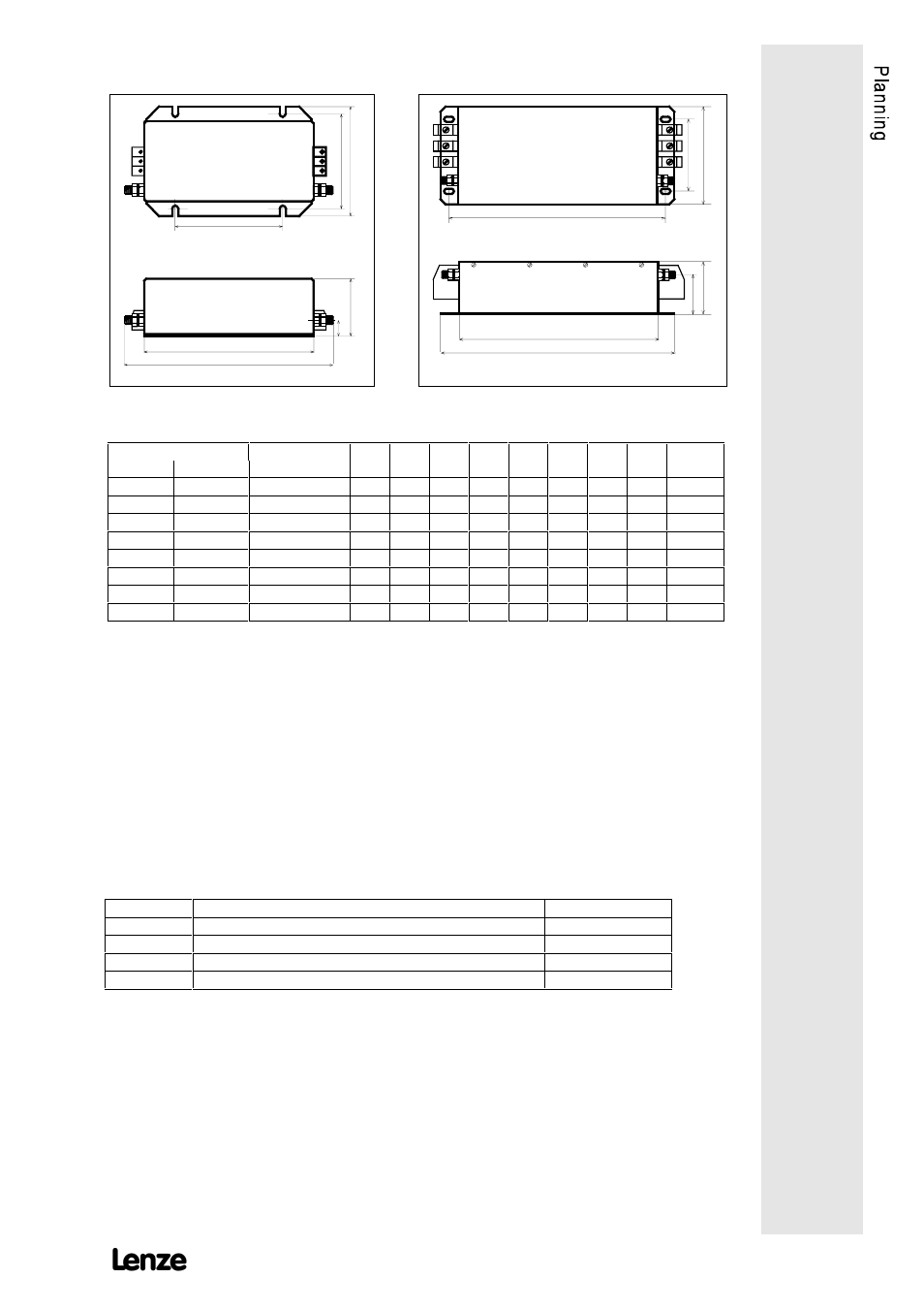 2 technical data of rfi filters, 7 accessories for digital frequency networking | Lenze 8615E User Manual | Page 51 / 126