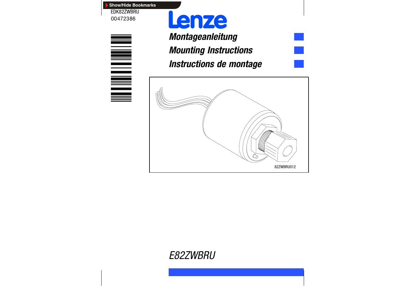 Lenze E82ZWBRU User Manual | 63 pages