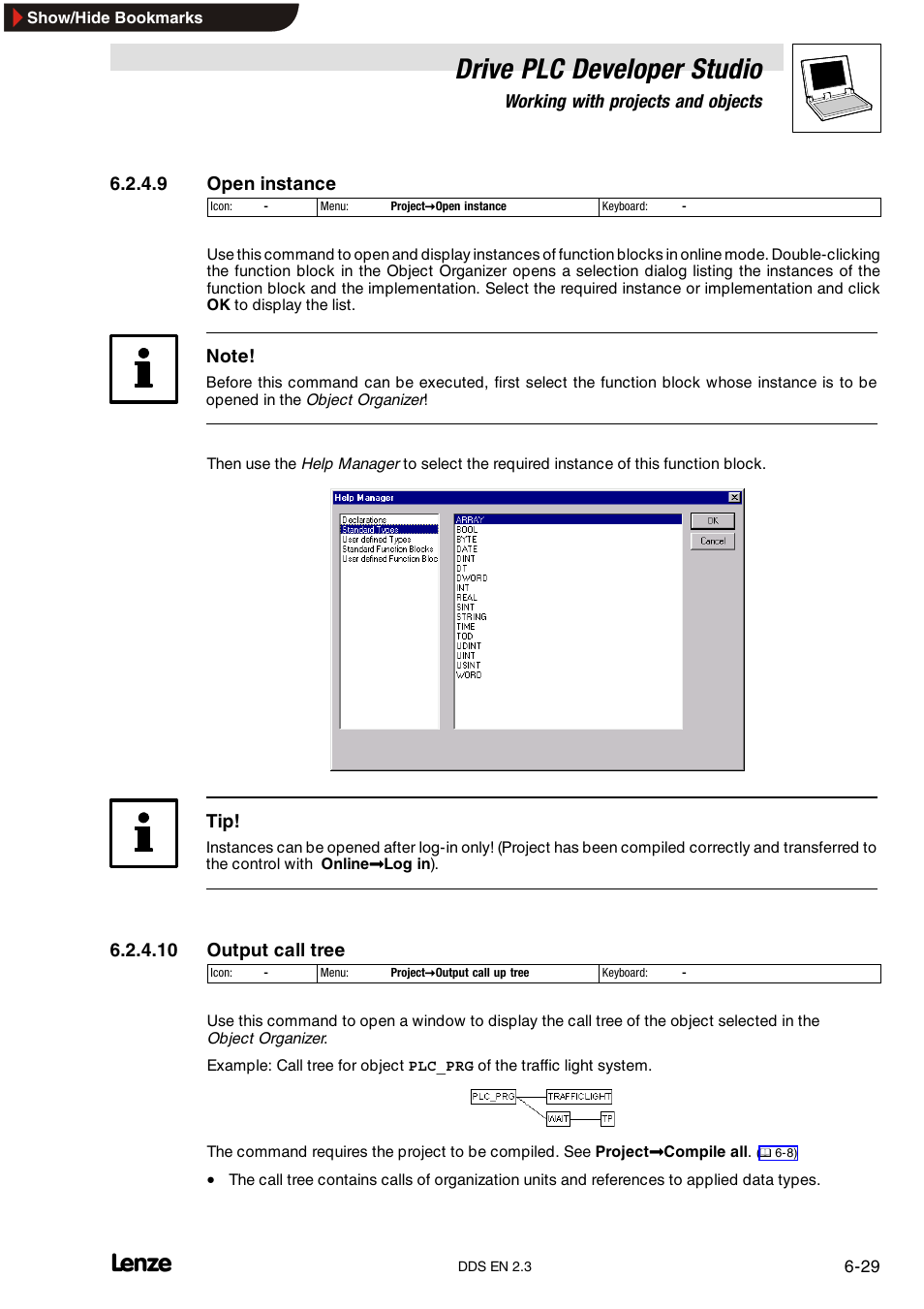 Drive plc developer studio | Lenze DDS v2.3 User Manual | Page 107 / 340