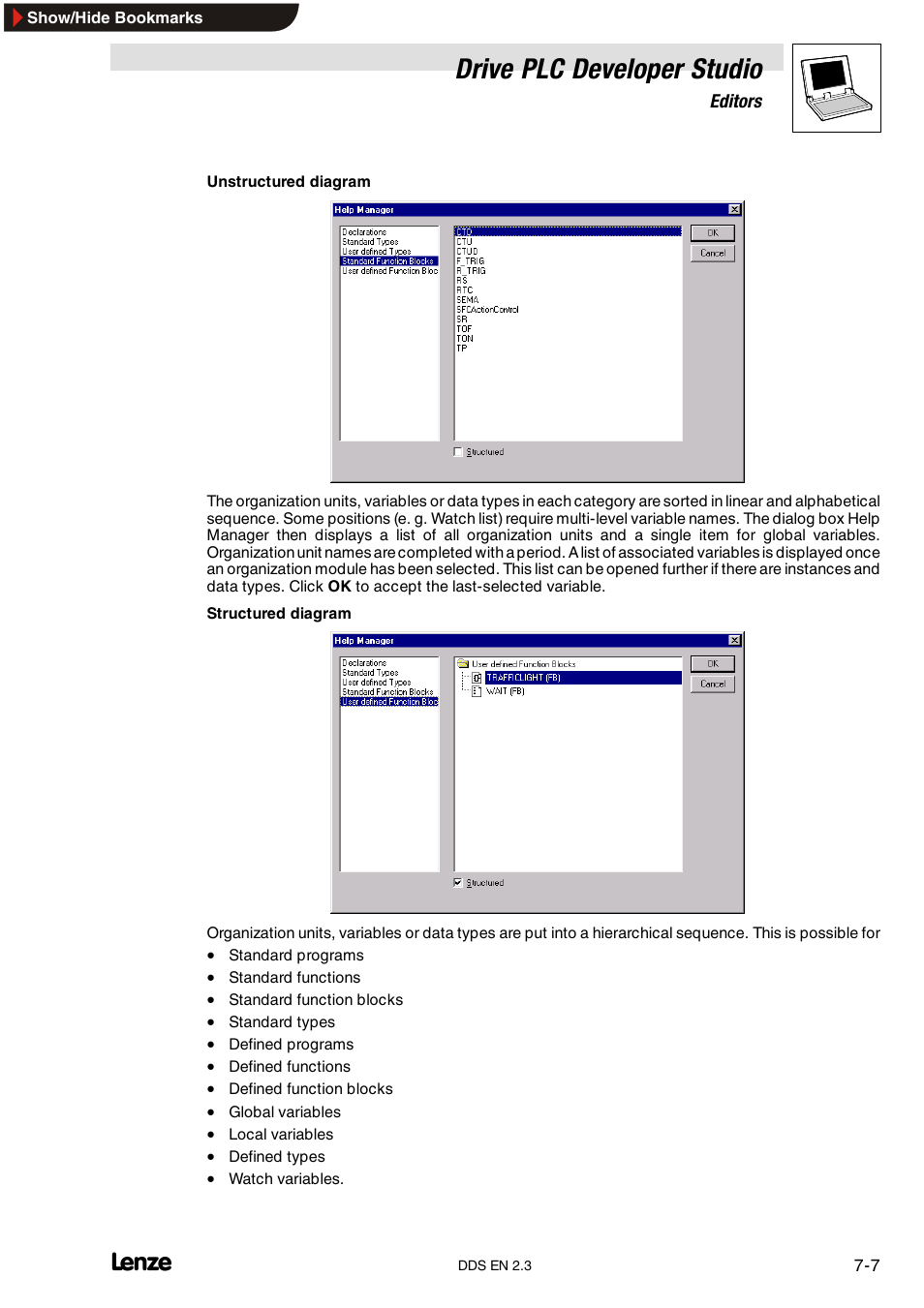 Drive plc developer studio | Lenze DDS v2.3 User Manual | Page 129 / 340