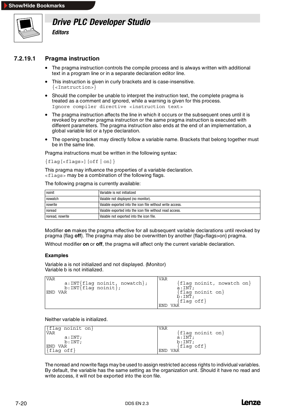 Drive plc developer studio | Lenze DDS v2.3 User Manual | Page 142 / 340