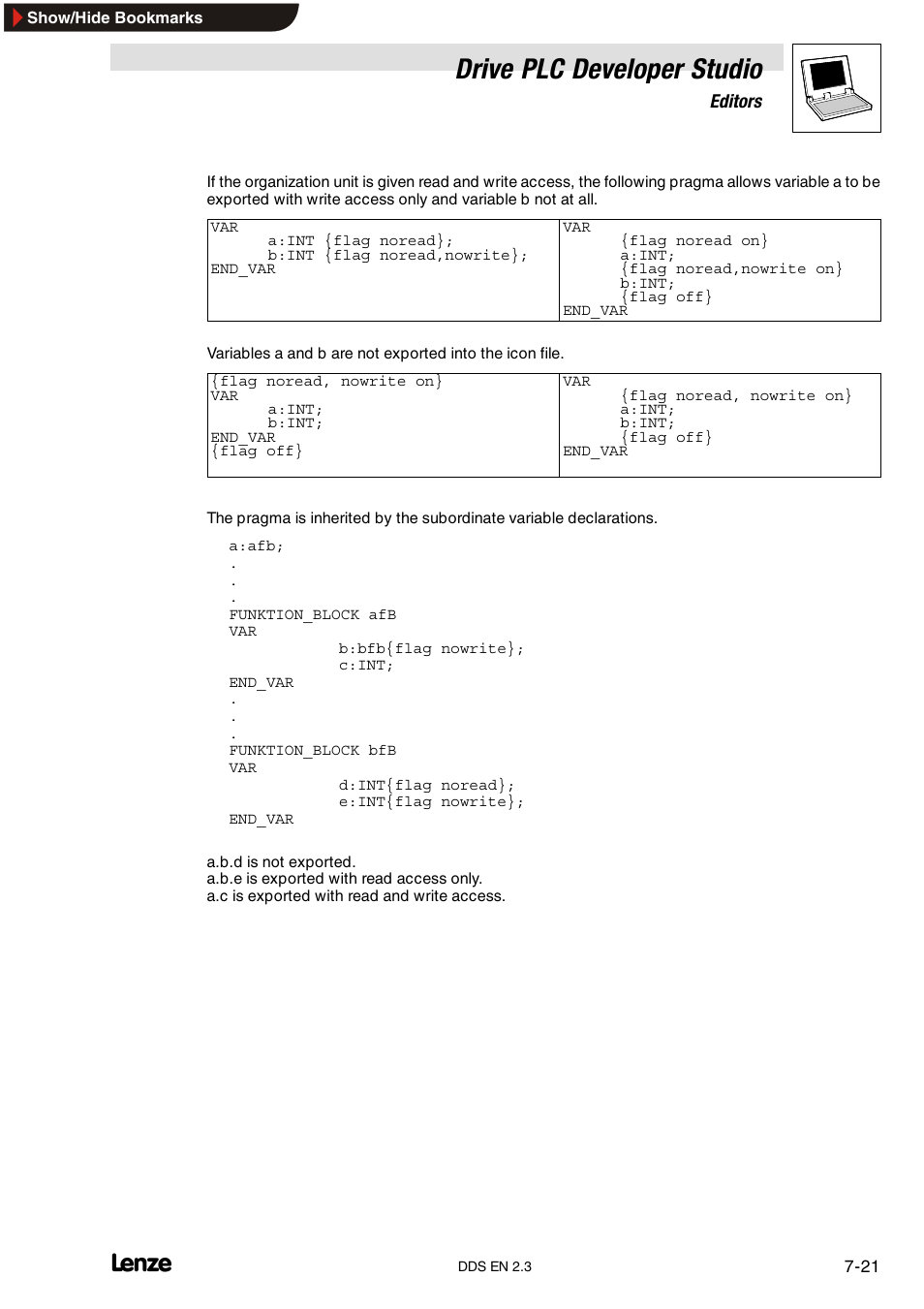 Drive plc developer studio | Lenze DDS v2.3 User Manual | Page 143 / 340
