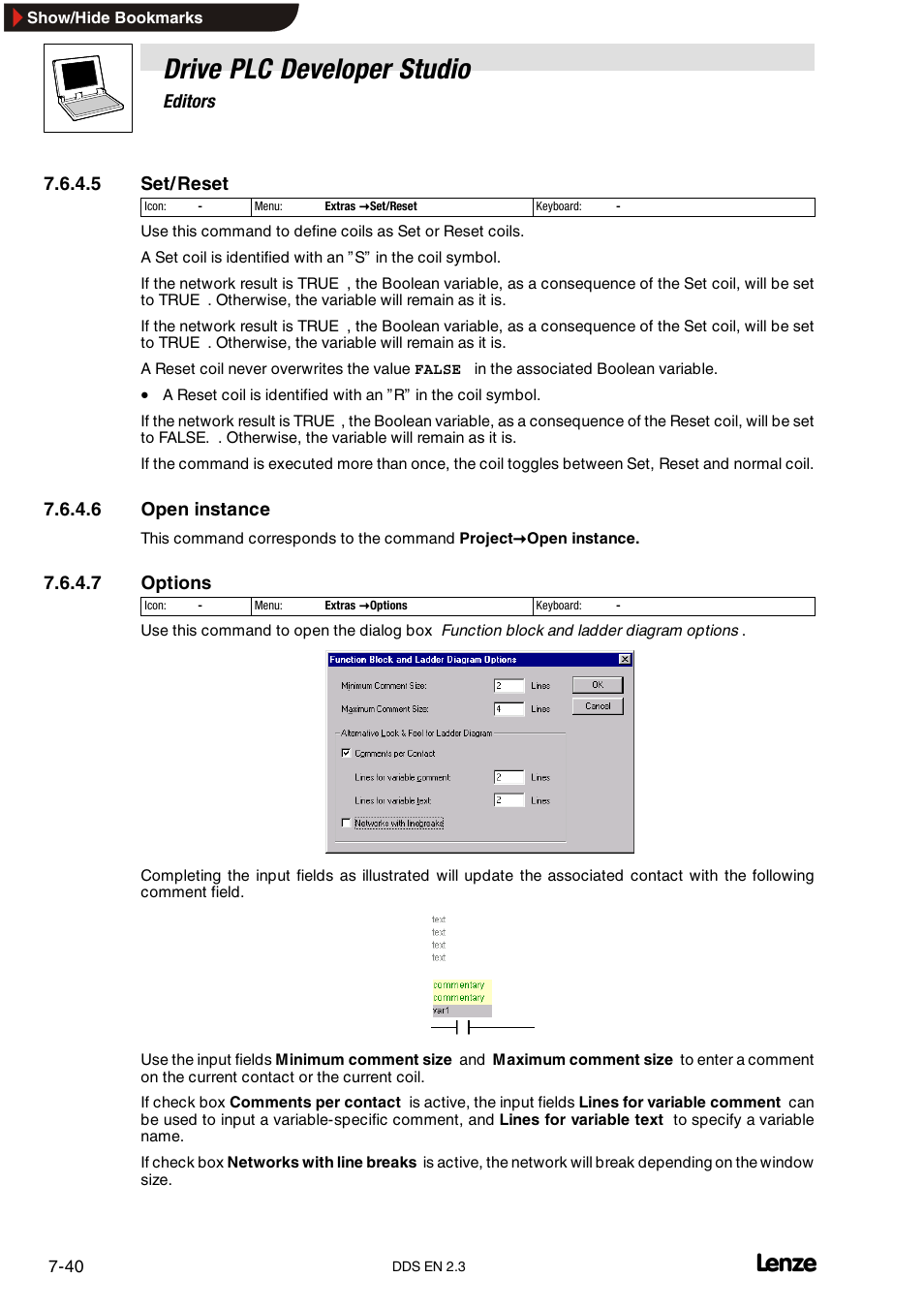 Drive plc developer studio | Lenze DDS v2.3 User Manual | Page 162 / 340