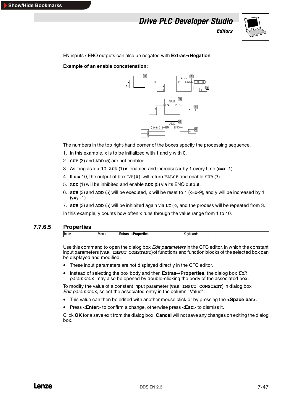 Drive plc developer studio | Lenze DDS v2.3 User Manual | Page 169 / 340