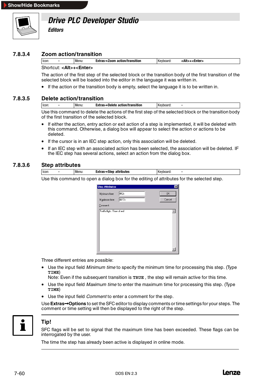Drive plc developer studio | Lenze DDS v2.3 User Manual | Page 182 / 340