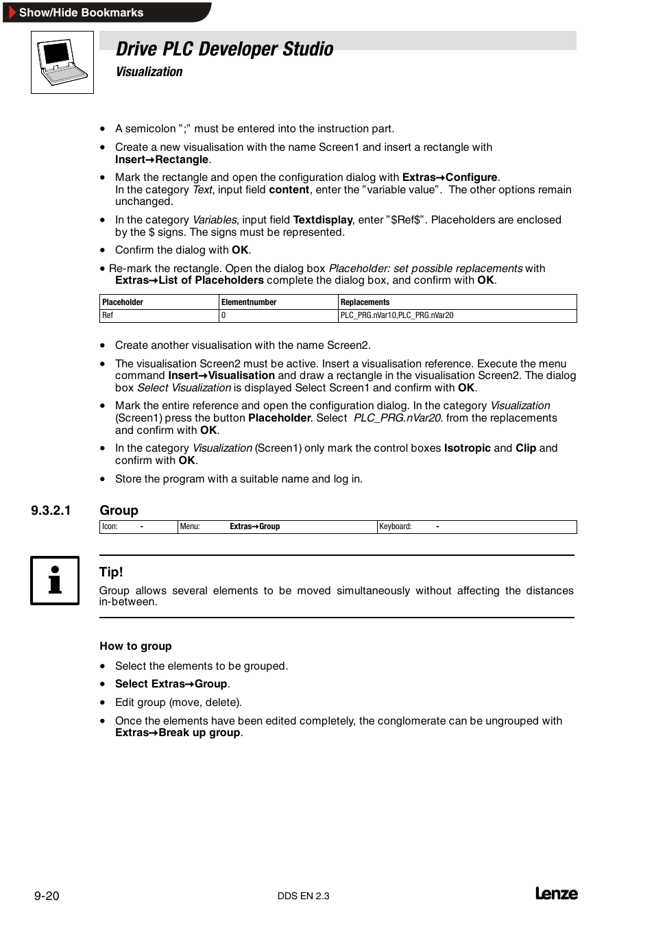 Drive plc developer studio | Lenze DDS v2.3 User Manual | Page 254 / 340