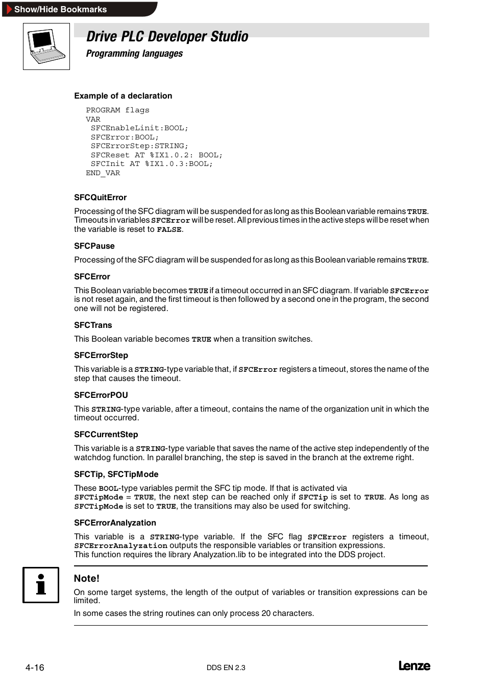 Drive plc developer studio | Lenze DDS v2.3 User Manual | Page 54 / 340
