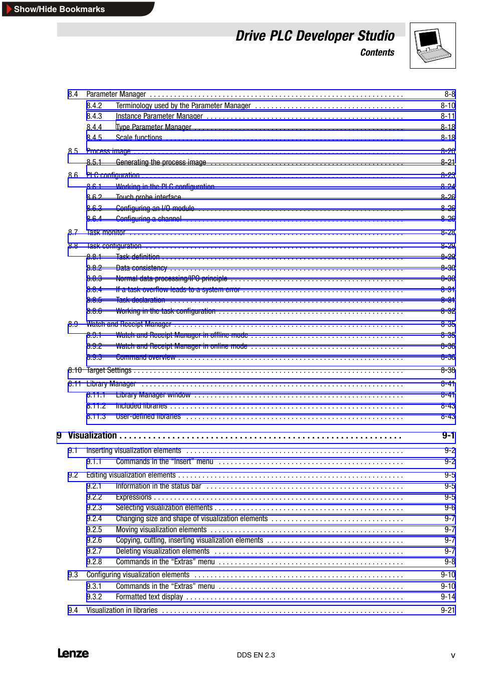 Drive plc developer studio | Lenze DDS v2.3 User Manual | Page 7 / 340