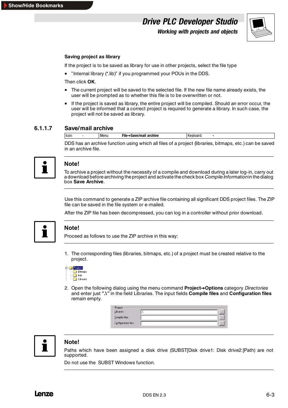 Drive plc developer studio | Lenze DDS v2.3 User Manual | Page 81 / 340