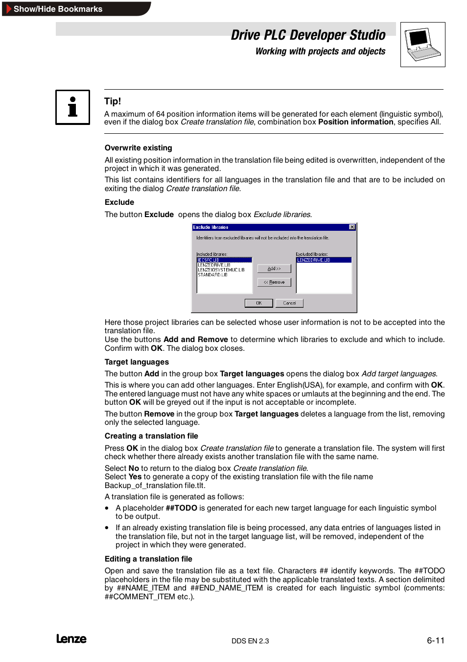 Drive plc developer studio | Lenze DDS v2.3 User Manual | Page 89 / 340