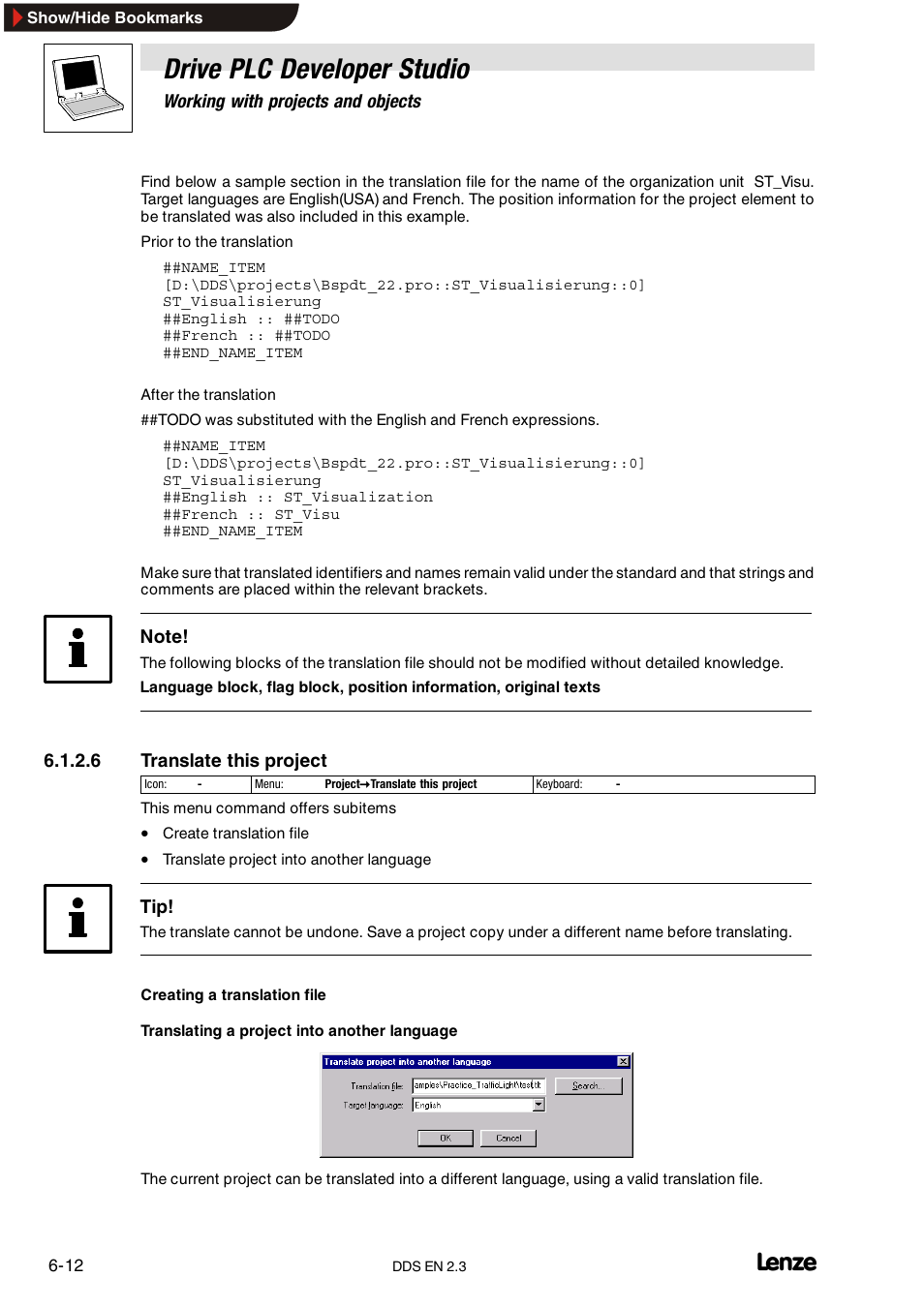 Drive plc developer studio | Lenze DDS v2.3 User Manual | Page 90 / 340