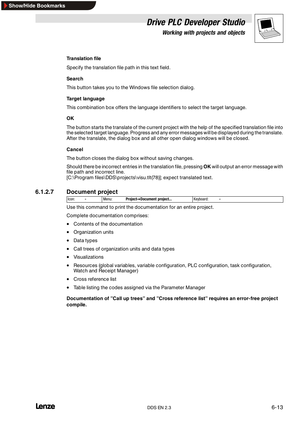 Drive plc developer studio | Lenze DDS v2.3 User Manual | Page 91 / 340