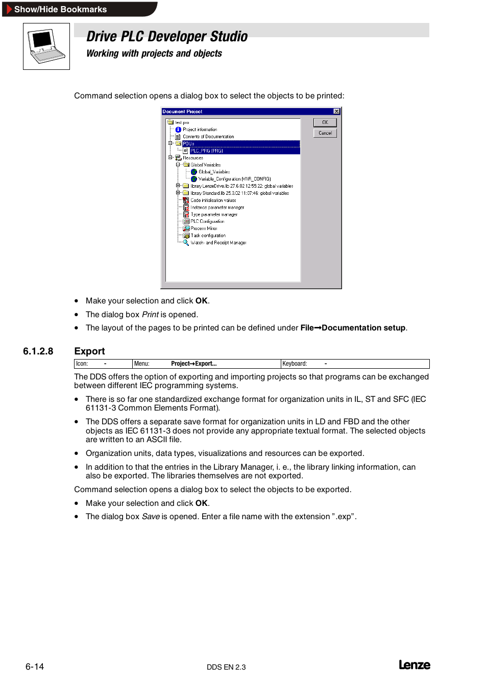 Drive plc developer studio | Lenze DDS v2.3 User Manual | Page 92 / 340